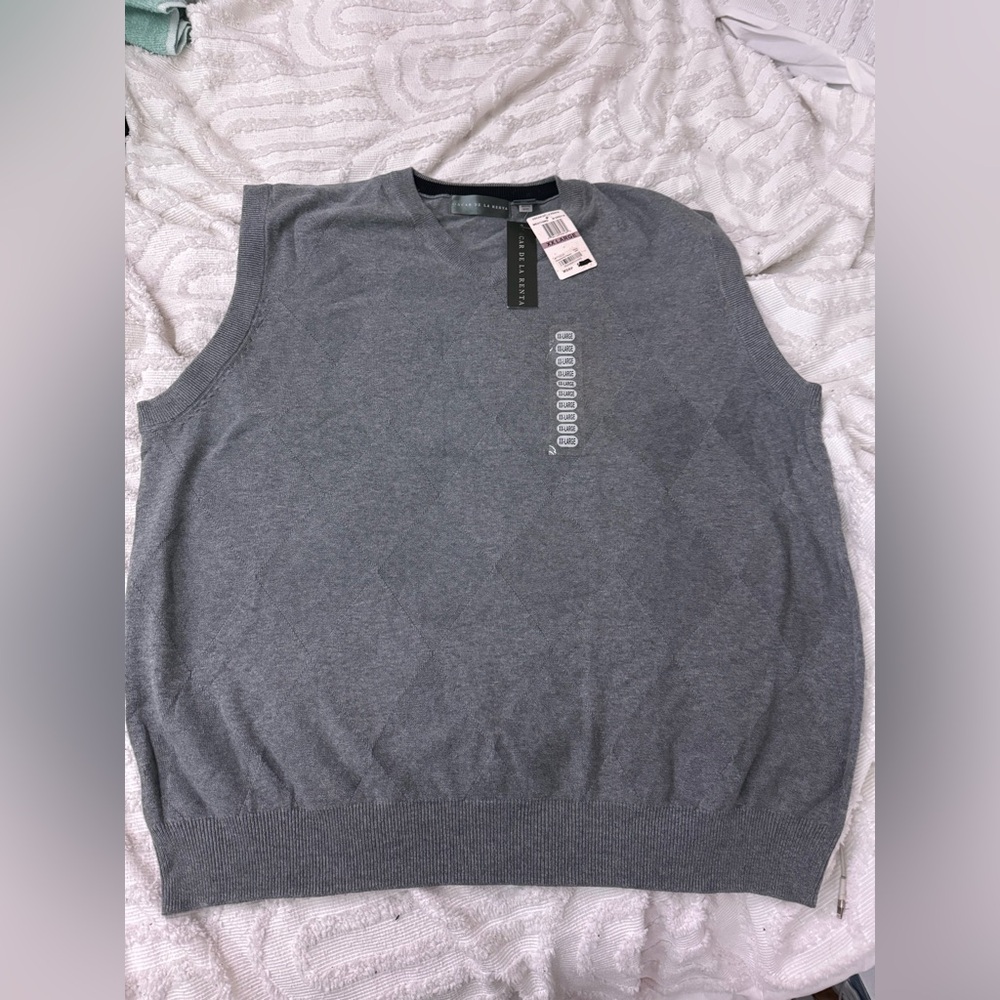 Oscar de la renta vest XXL NWT! 100% cotton